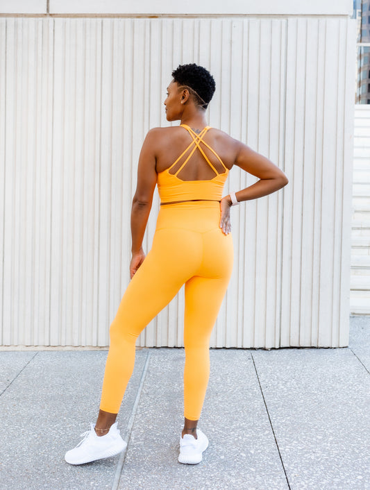 Carnelian Orange Lux Hyperhue Leggings