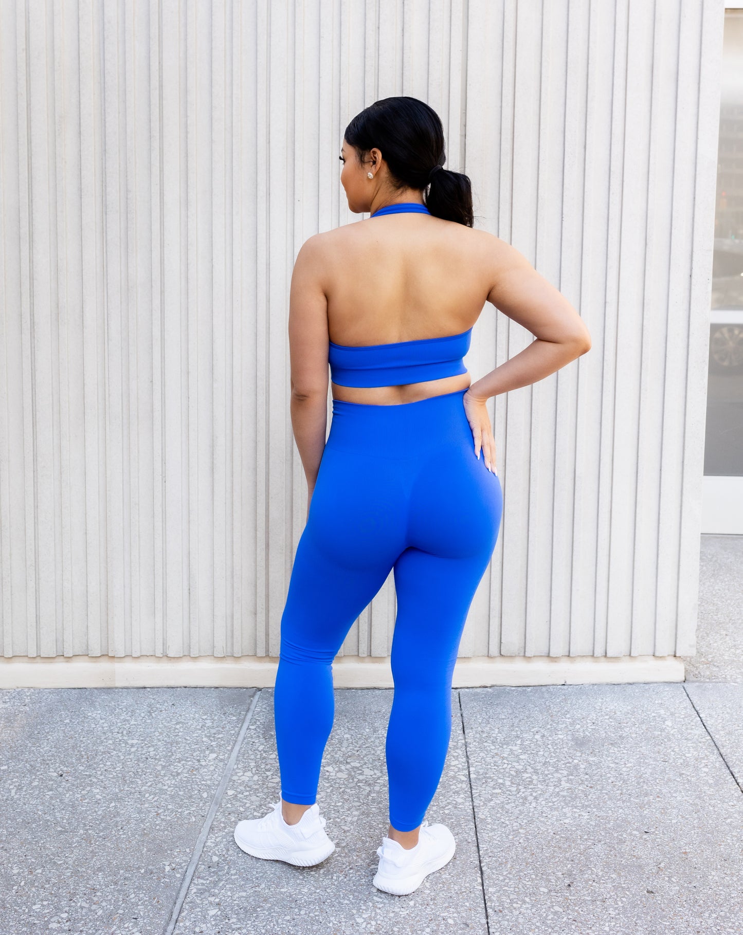 Dynamic Radiant High Wasited Blue Seamless Legging