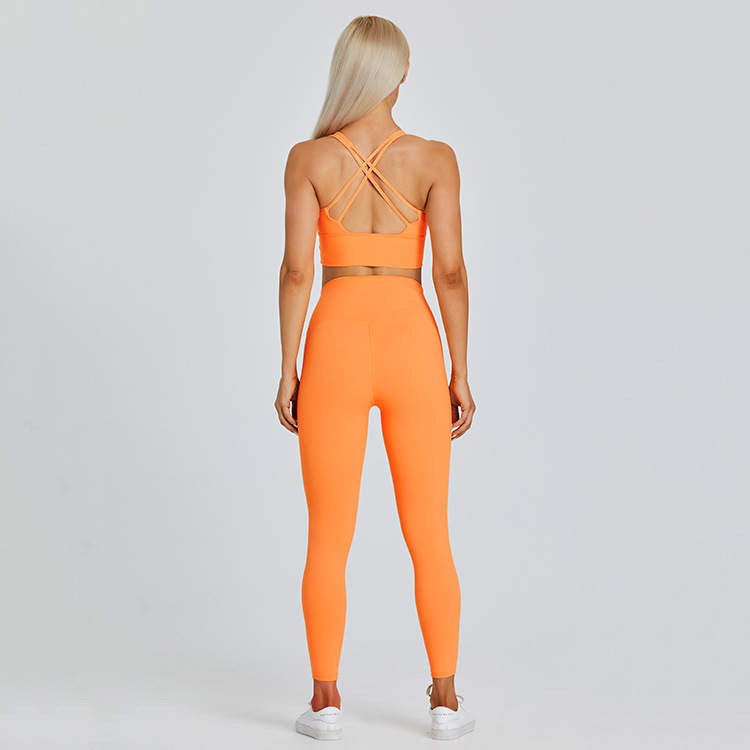 Carnelian Orange Lux Hyperhue Leggings